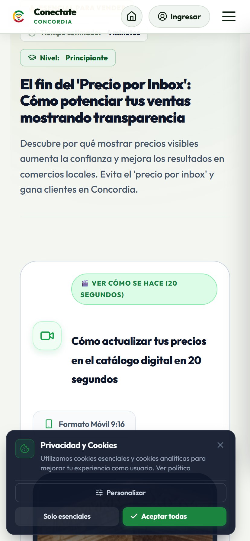 Modificar Precio en Segundos