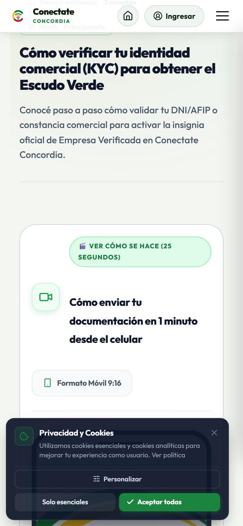 Subir Constancia o DNI